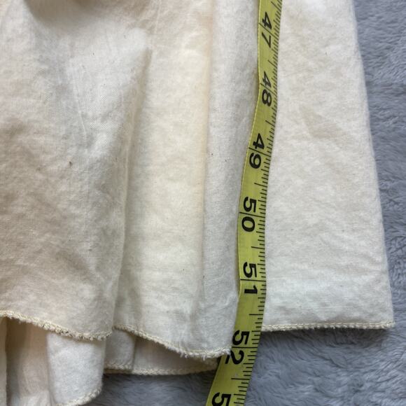 Handmade Wrap Pinafore Dress Womens‎ L/XL Cream Muslin Sleeveless Amish Modest - Picture 5 of 6